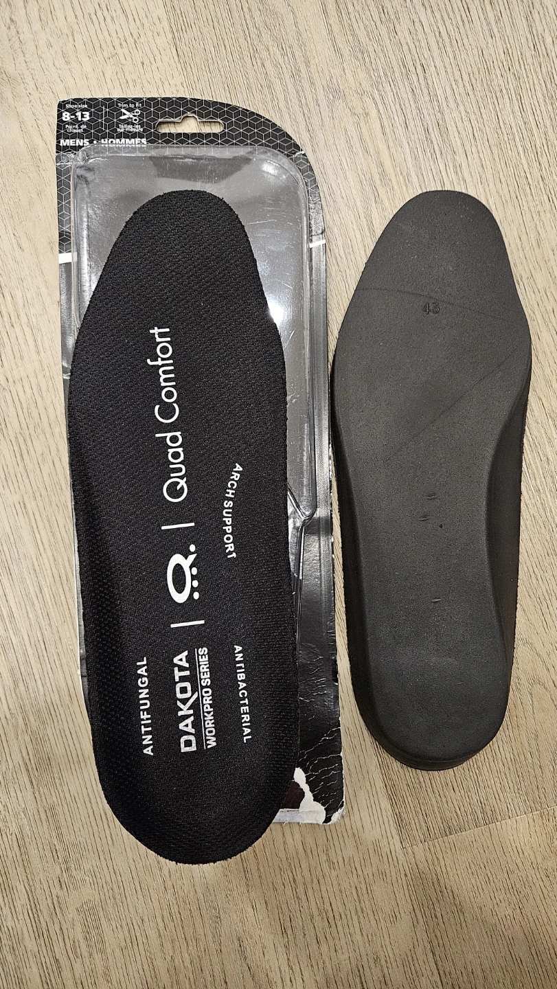 Dakota Quad Comfort Work Pro Series Insoles