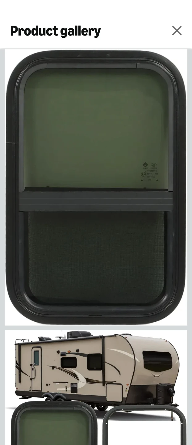 RV Window with Insect Screen