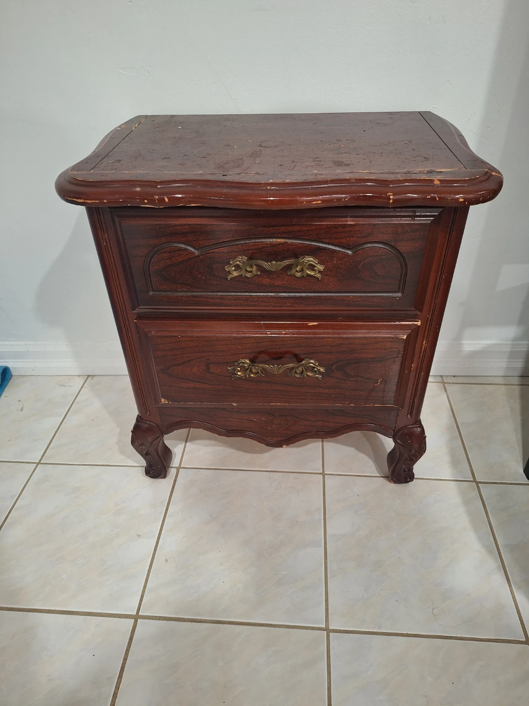 Single Dark Brown frame bed with Mattress and 1bedside Cabinet - photo 4