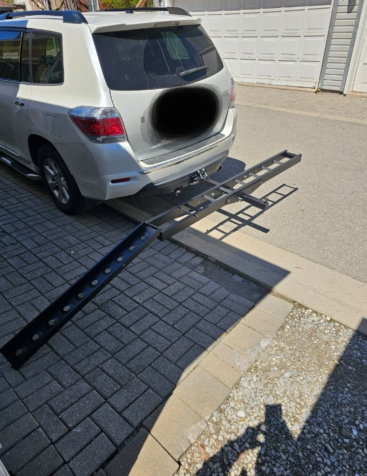 Motorcycle Hitch Carrier Rack with Ramp - photo 2