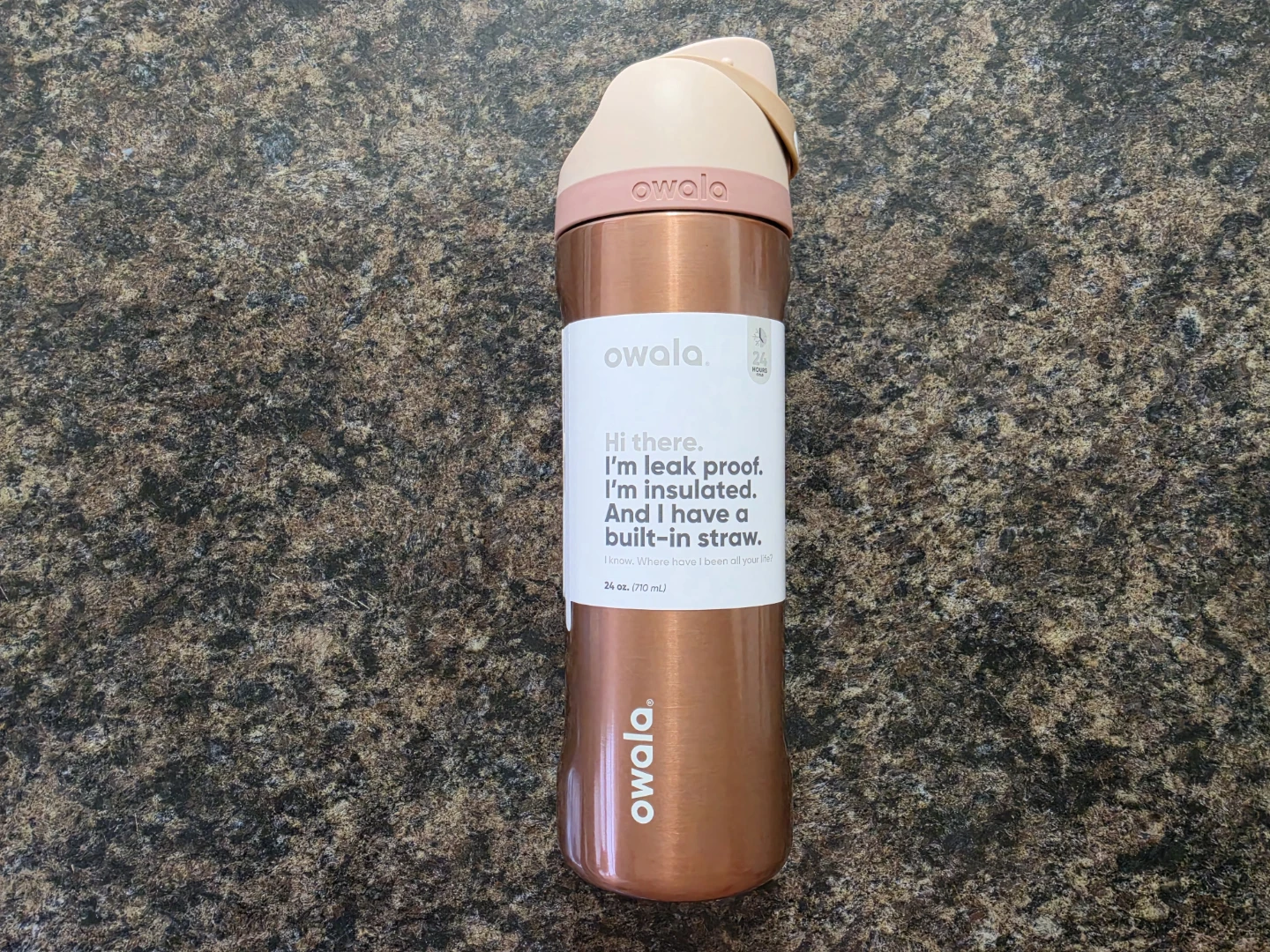 Owala FreeSip 24 oz stainless steel water bottle
