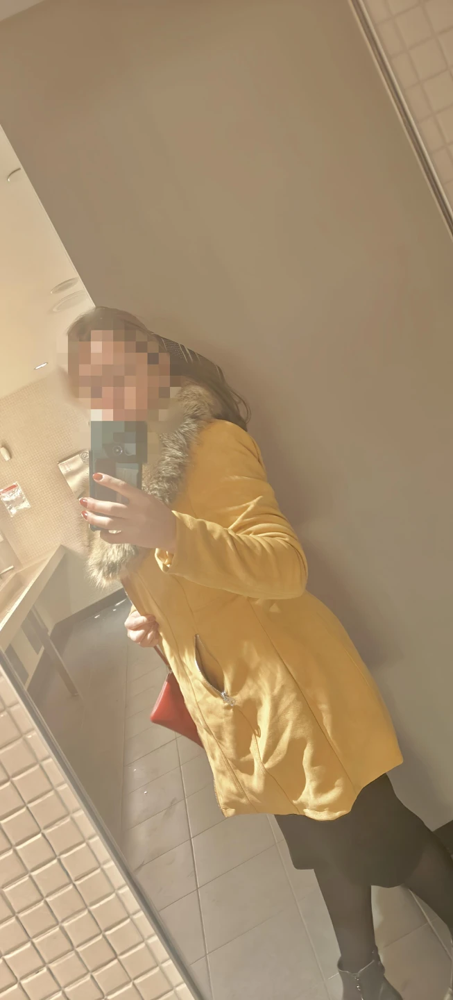 Yellow Faux Suede Coat - photo 3