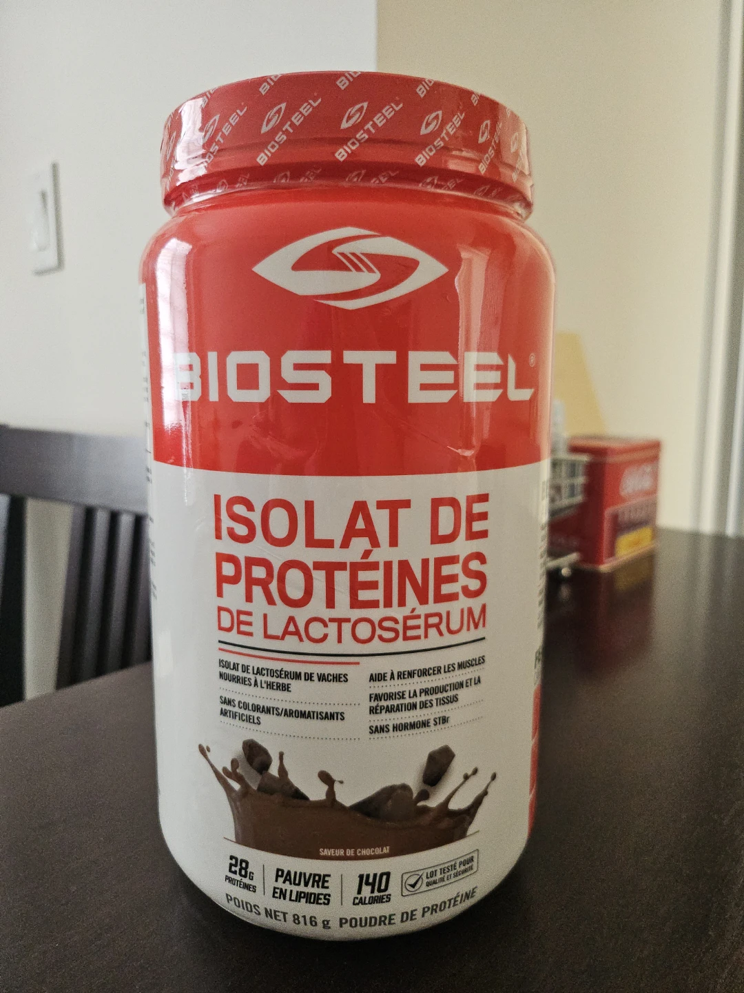 Biosteel Whey Protein Isolate Chocolate Flavour 816g