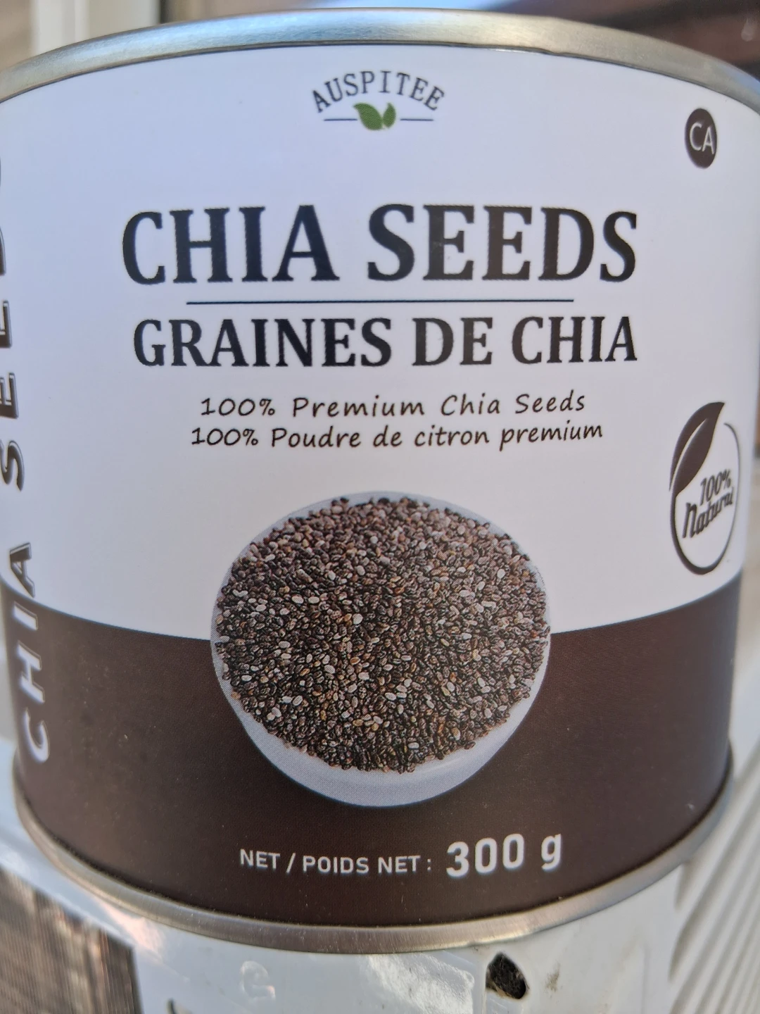 Auspitee 100% Premium Chia Seeds 300g