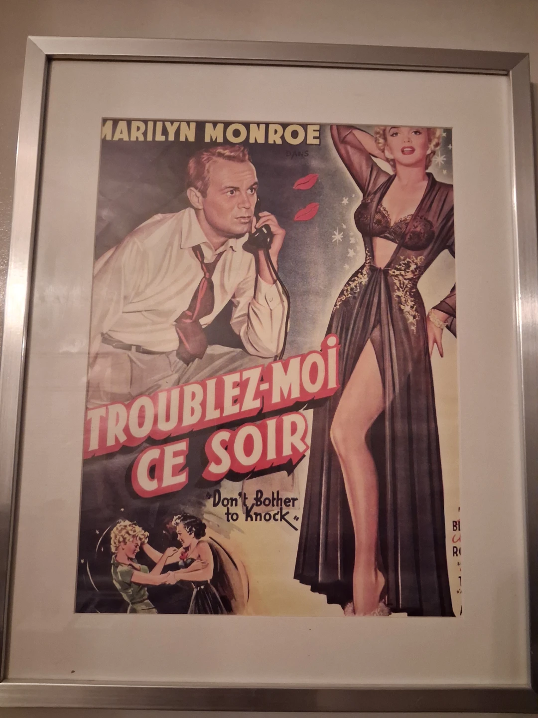 Marilyn Monroe "Don't Bother to Knock" Framed Movie Poster