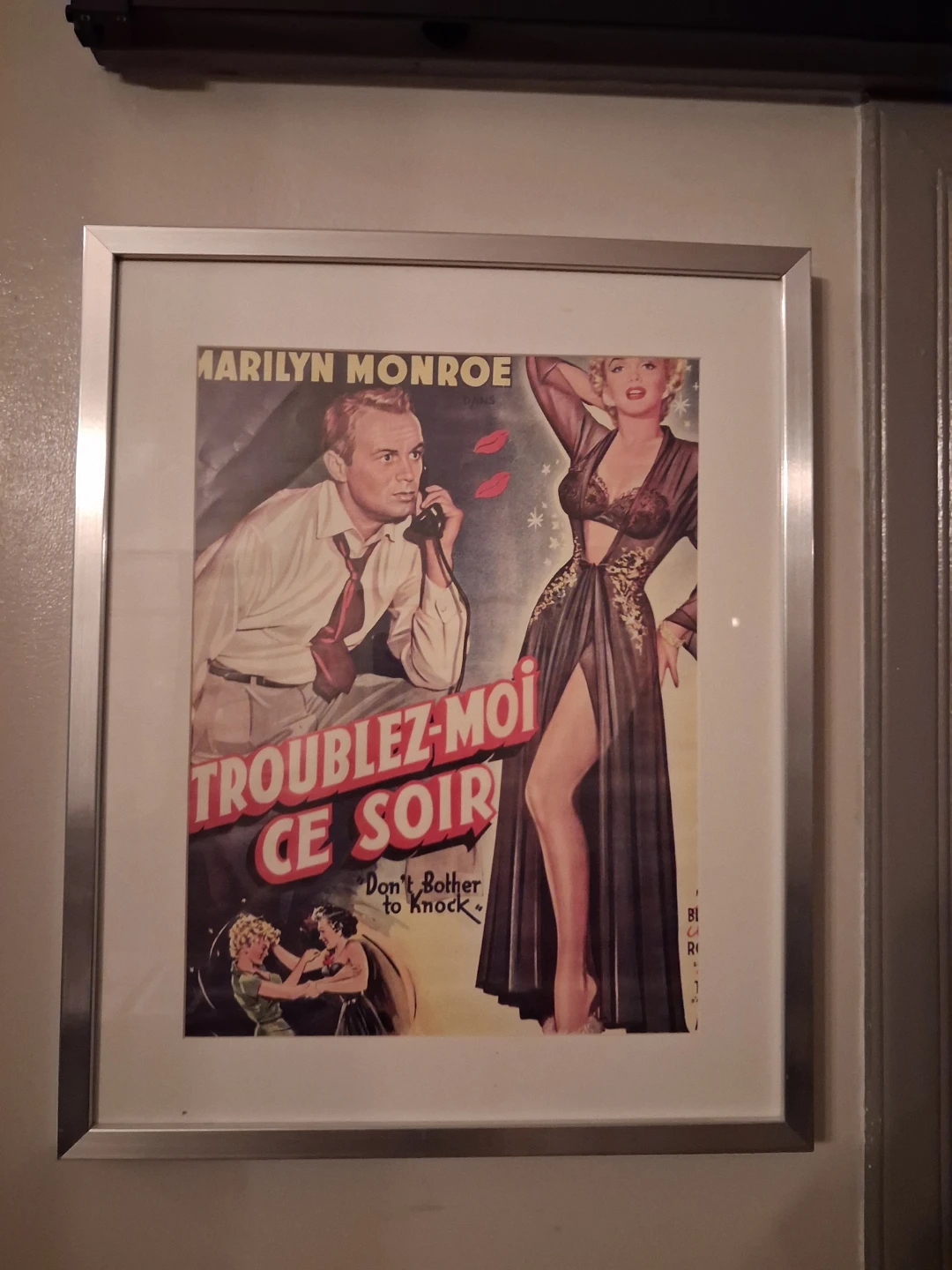 Marilyn Monroe "Don't Bother to Knock" Framed Movie Poster - photo 2