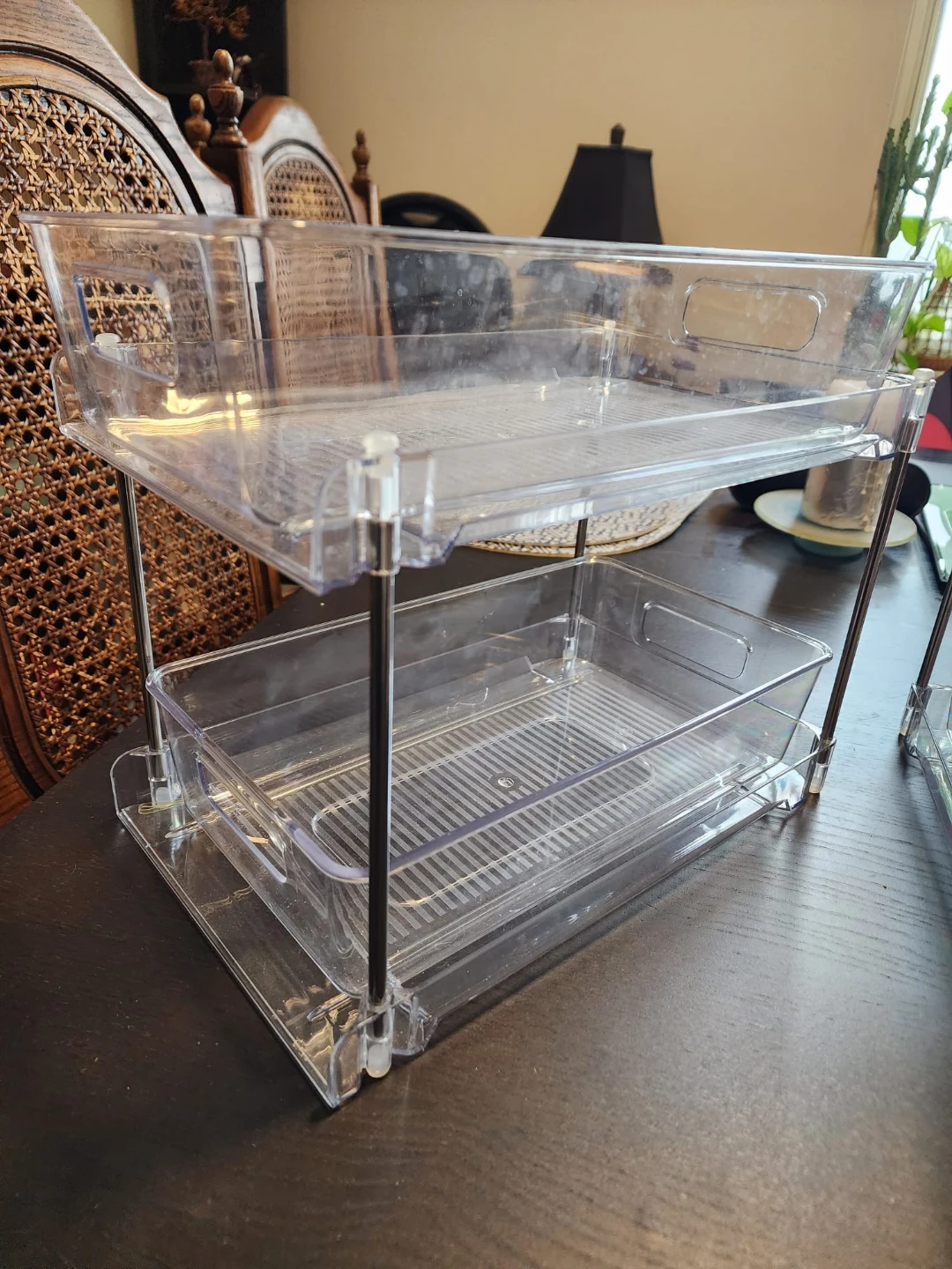 Clear 2-Tier Stackable Storage Bins - photo 3