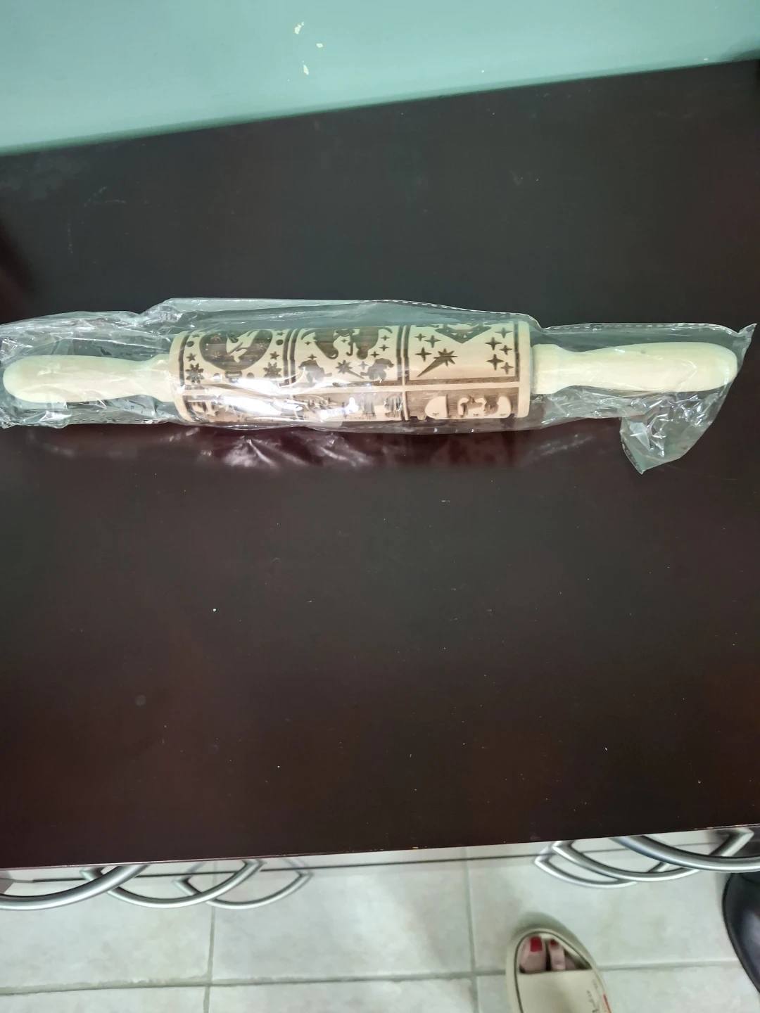 Engraved Wooden Rolling Pin