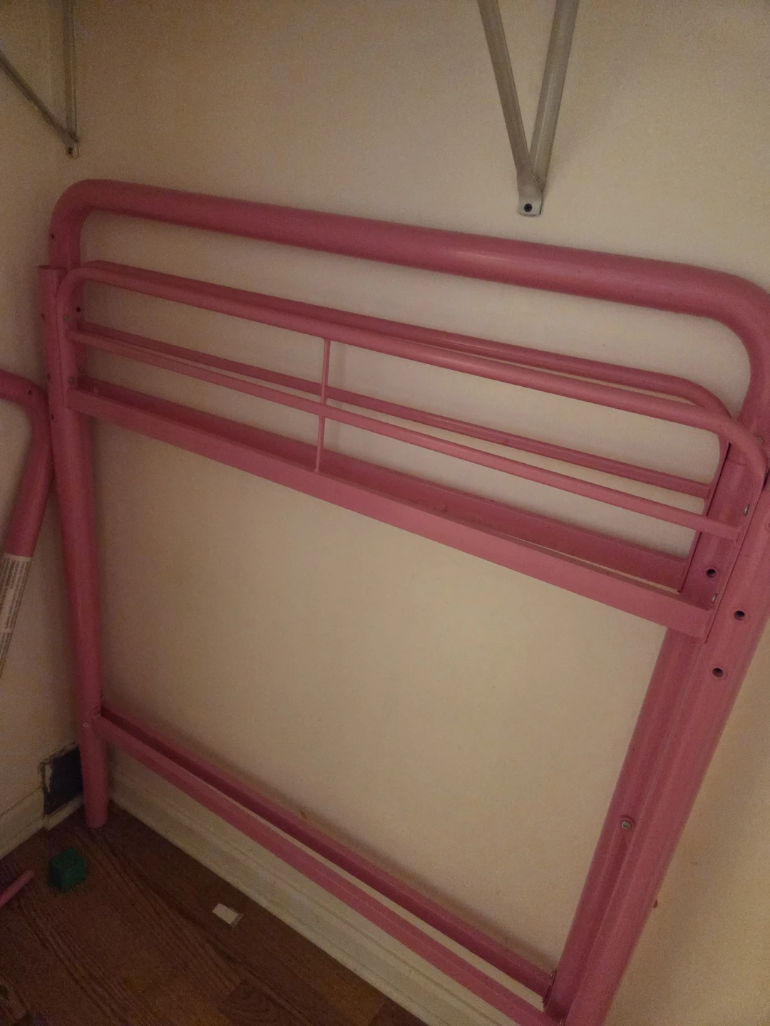 DHP Twin Metal Loft Bed - Pink - photo 4