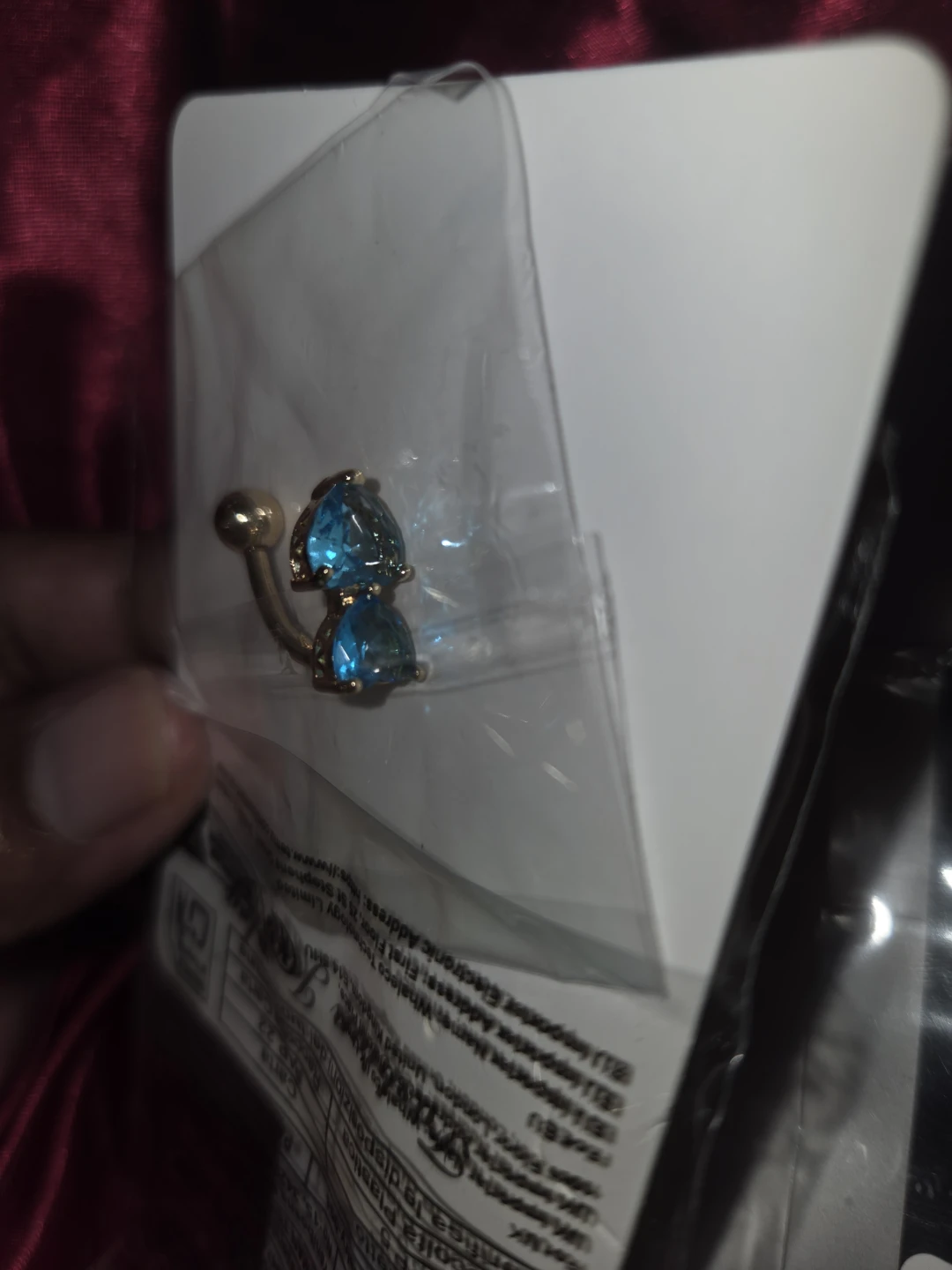 Stainless Steel Belly Button Ring with Gems✨️💎 - photo 4