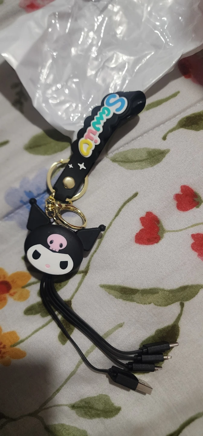 Kuromi Keychain Charging Cable - photo 4