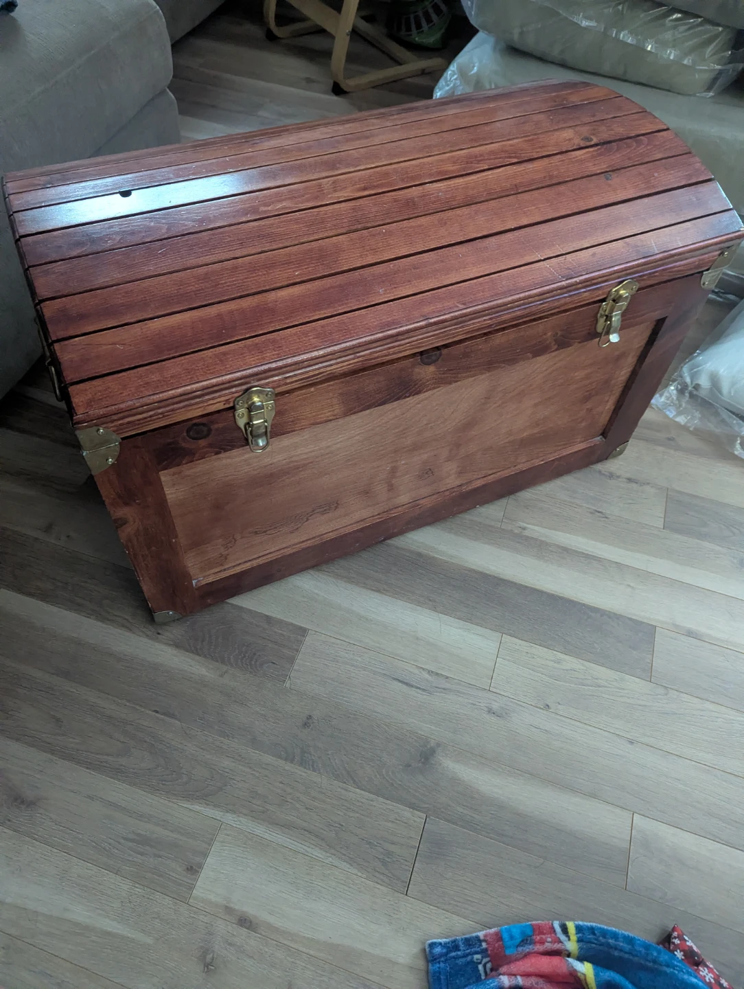 Wooden Storage Trunk Chest