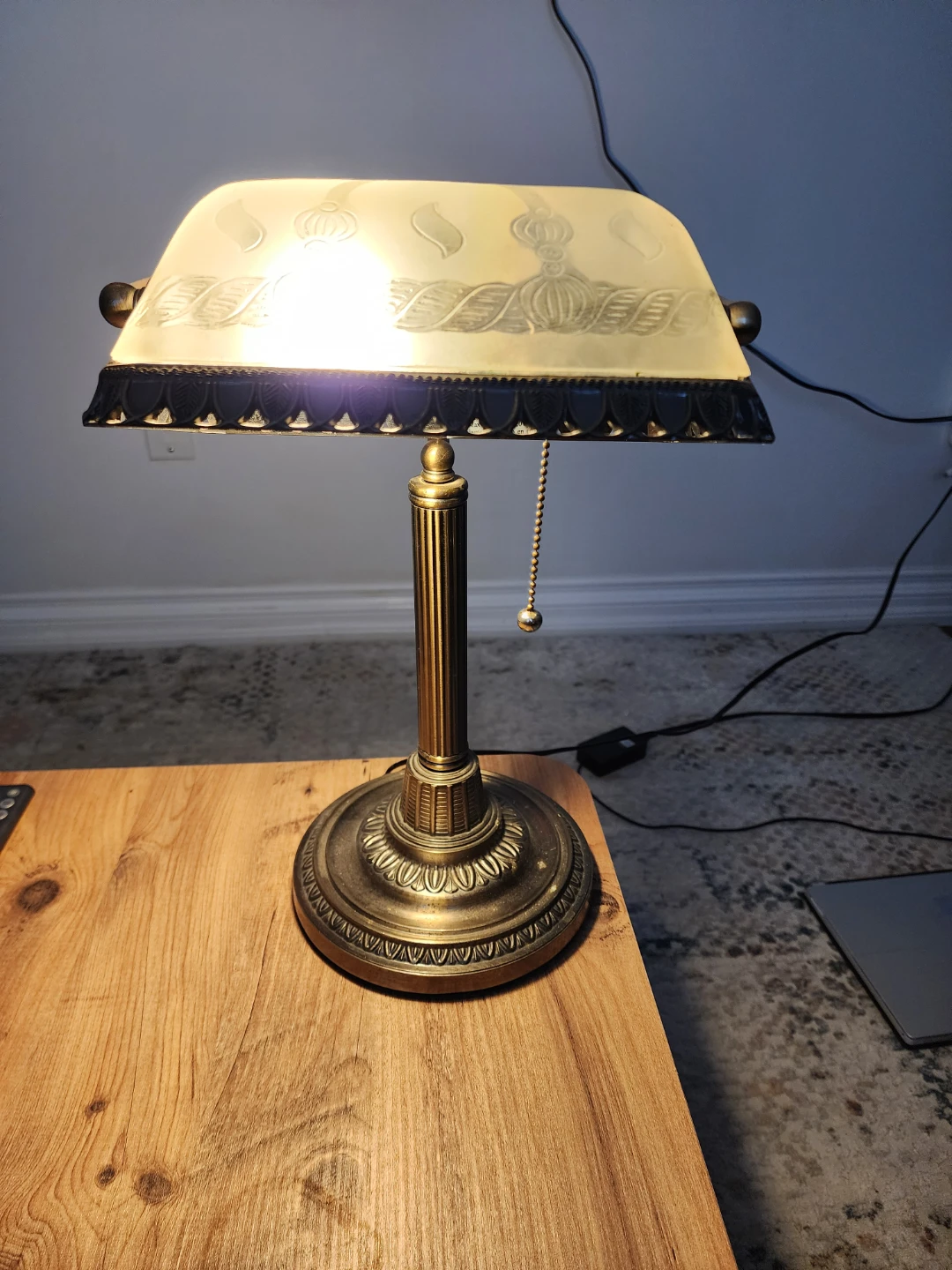 Vintage Banker Lamp - photo 2
