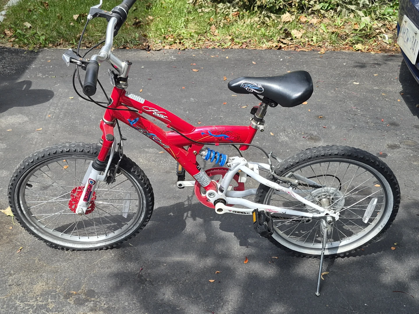 Red Full Suspension Kids Bike