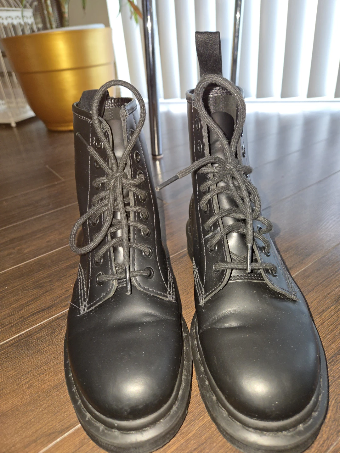 Dr. Martens black leather lace-up boots - photo 4