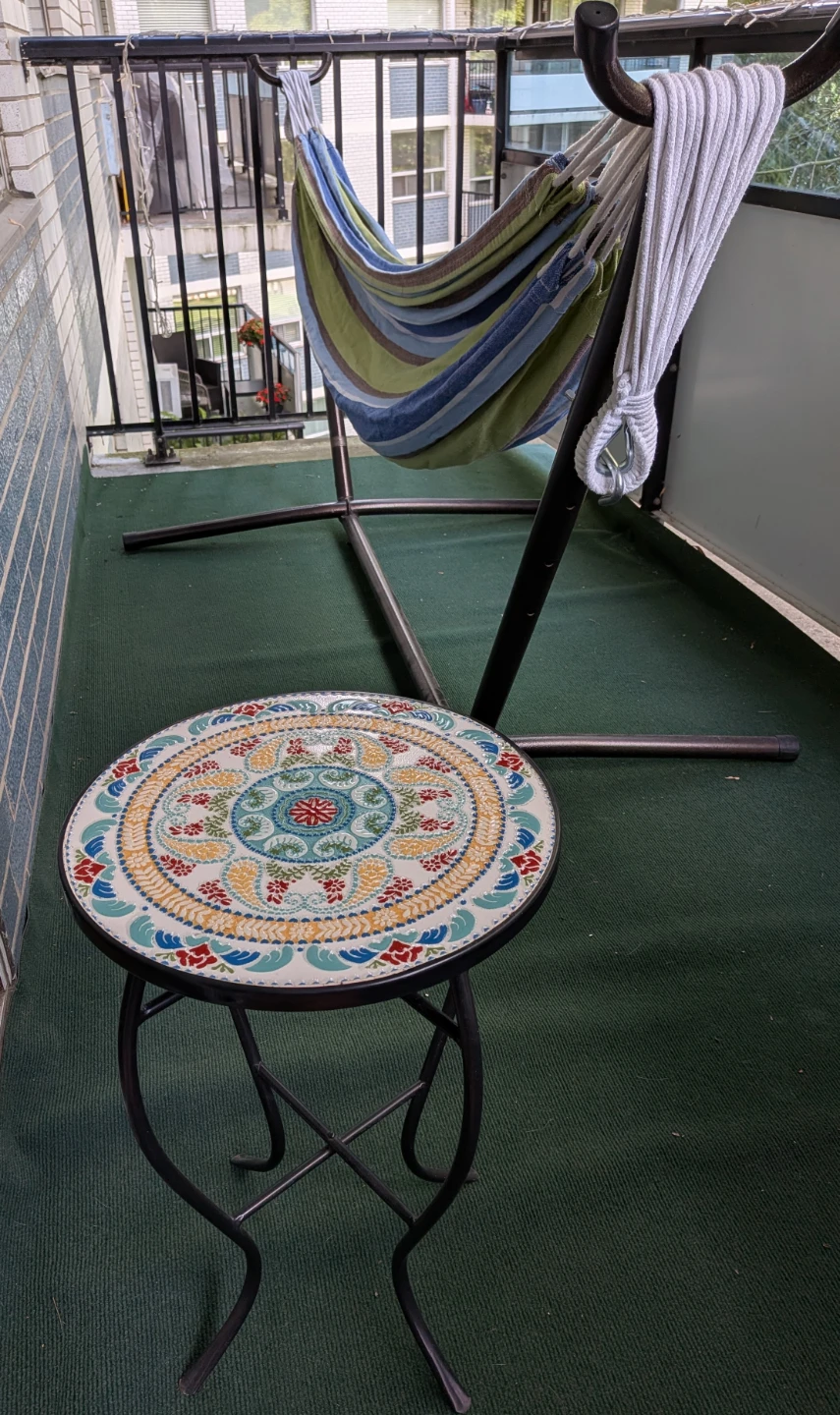 Decorative Tile Top Side Table - photo 3