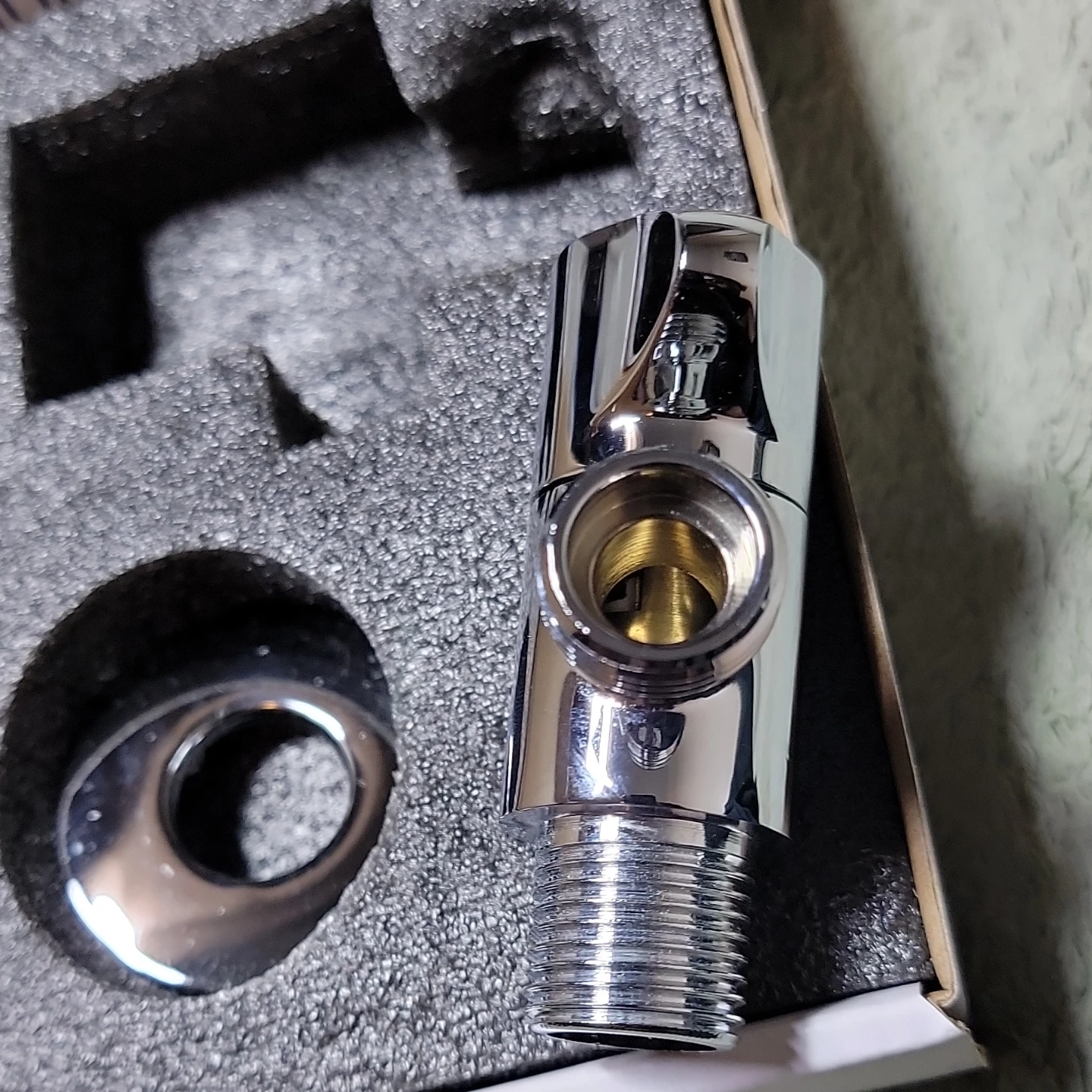 Chrome Toilet Bidet Angle Stop Valve - photo 4