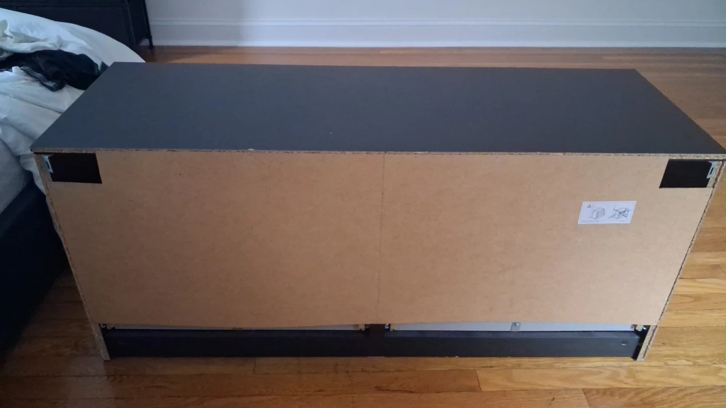 Black  Storage Cabinet with Two Drawers - photo 3