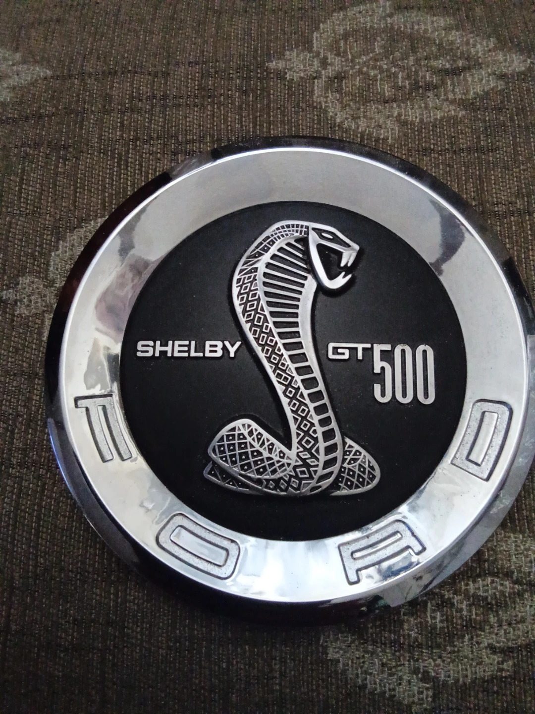 6" round rear Ford Shelby GT500 Emblem - photo 3