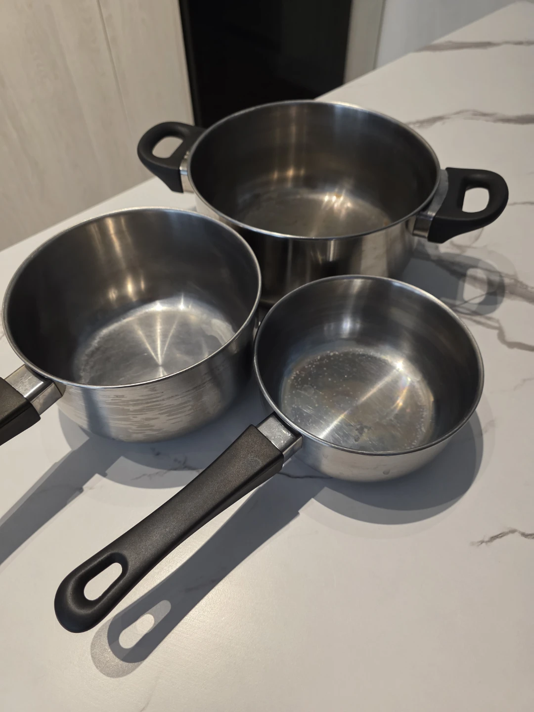 3-piece Stainless Steel Pot Set