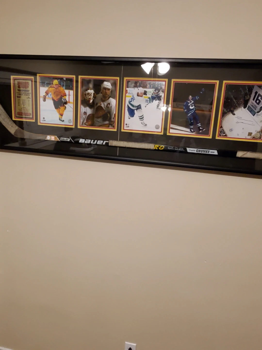 Trevor Linden Signed Framed Hockey