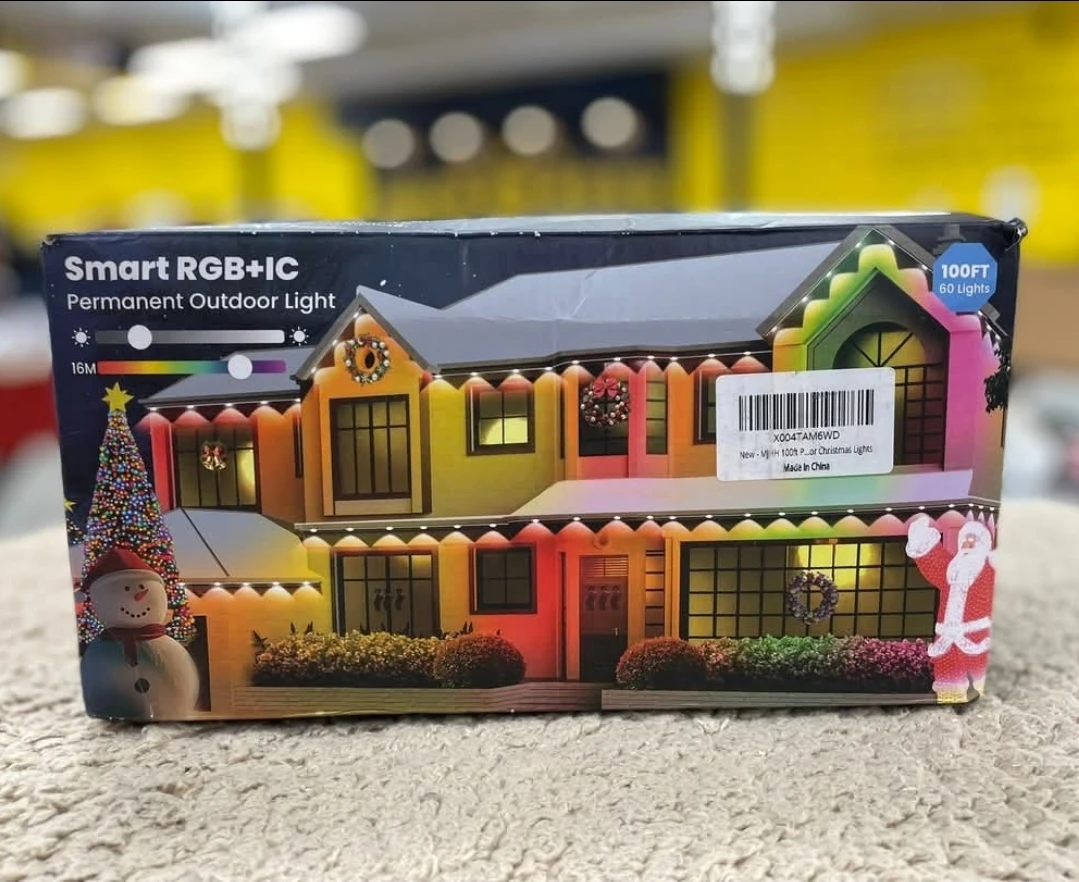 ❤️ 100ft Smart RGB+IC Permanent Outdoor Holiday Track Lights
