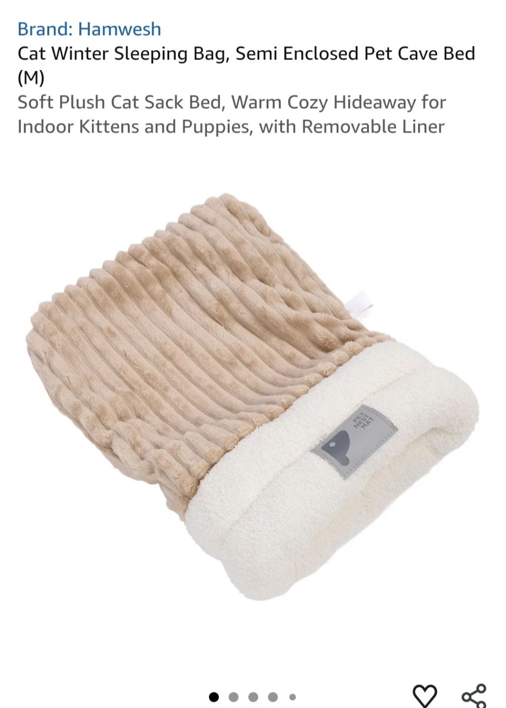 Cat Winter Sleeping Bag .16 in. Long