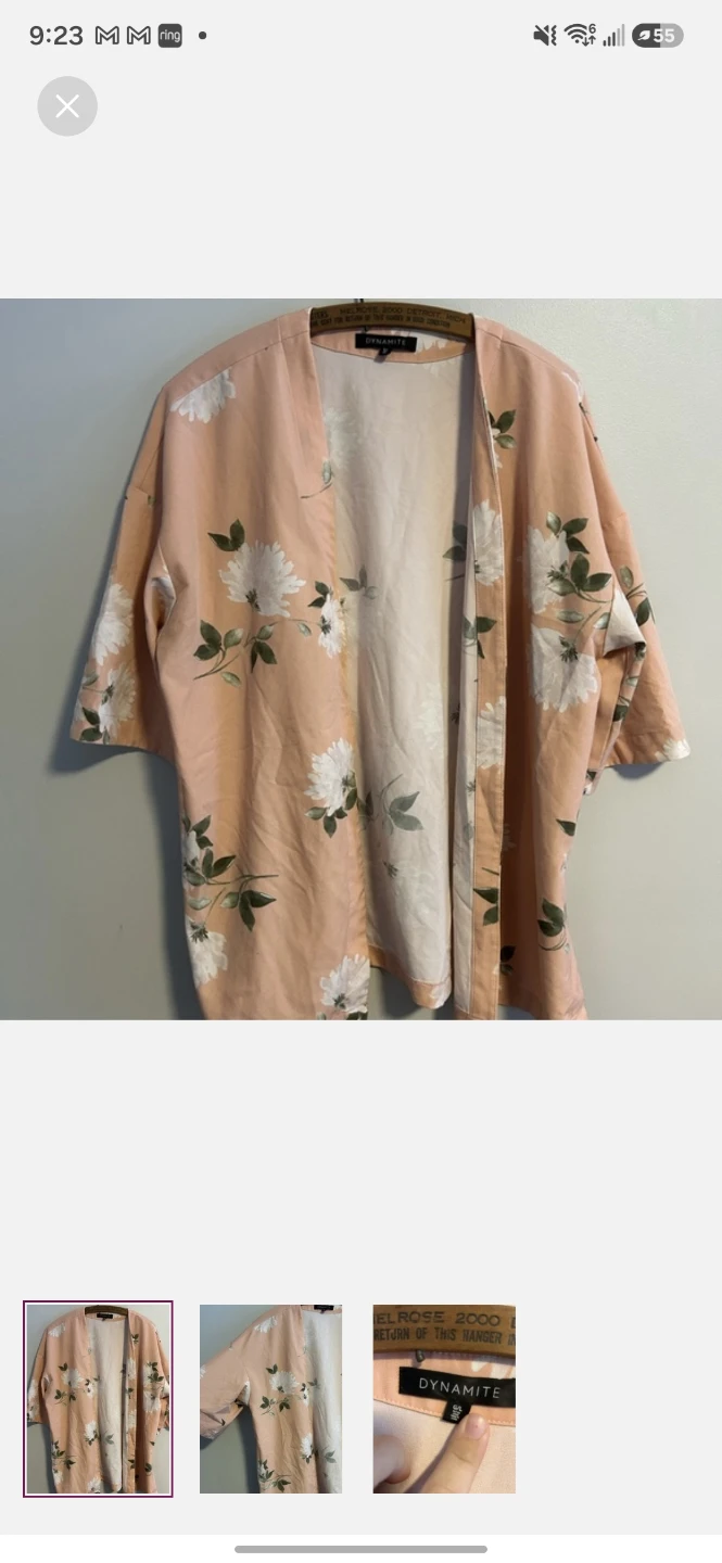 Dynamite floral kimono jacket