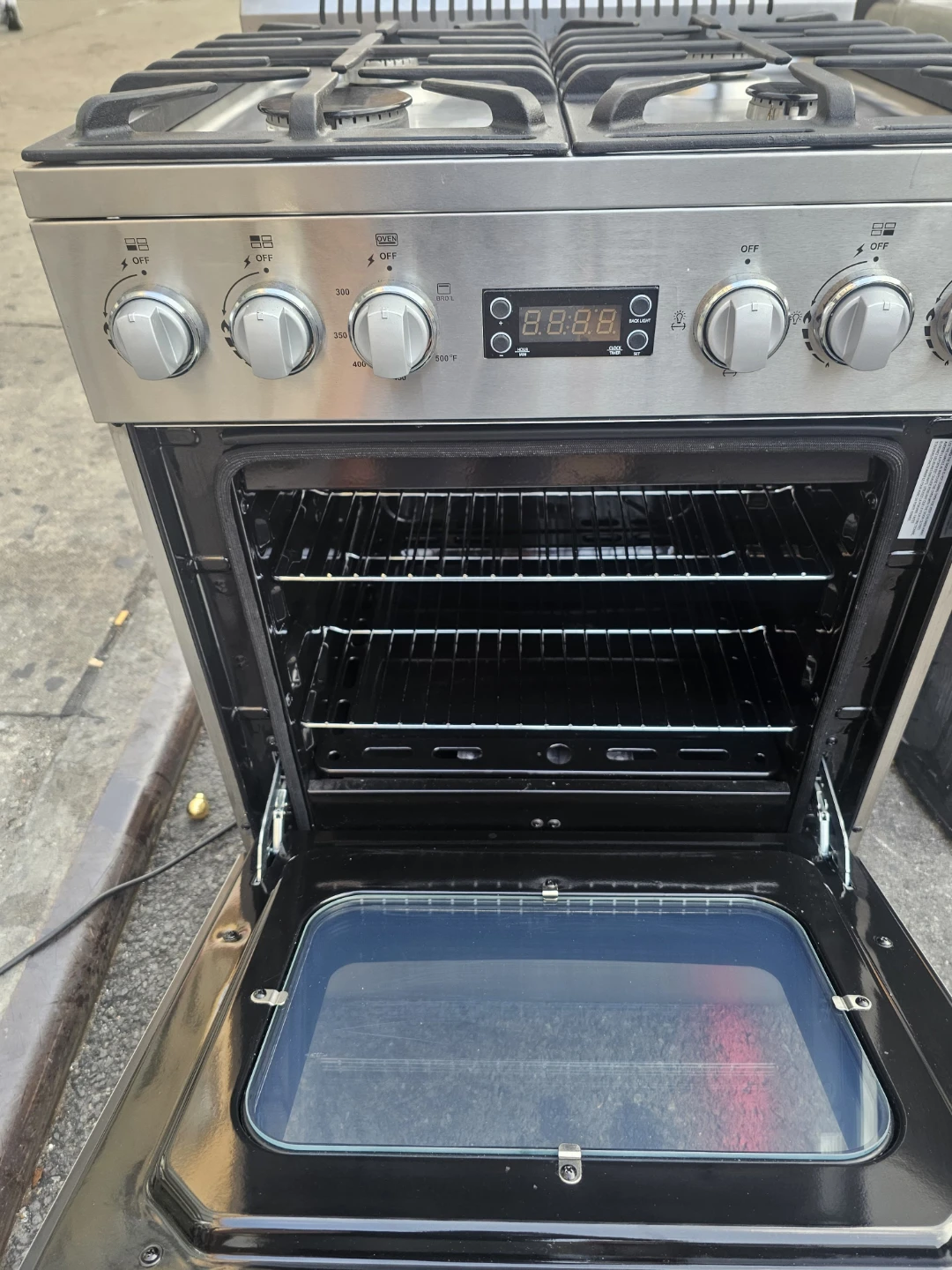 Haier 24in Stainless Steel 4-Burner Gas Range and Oven - photo 2