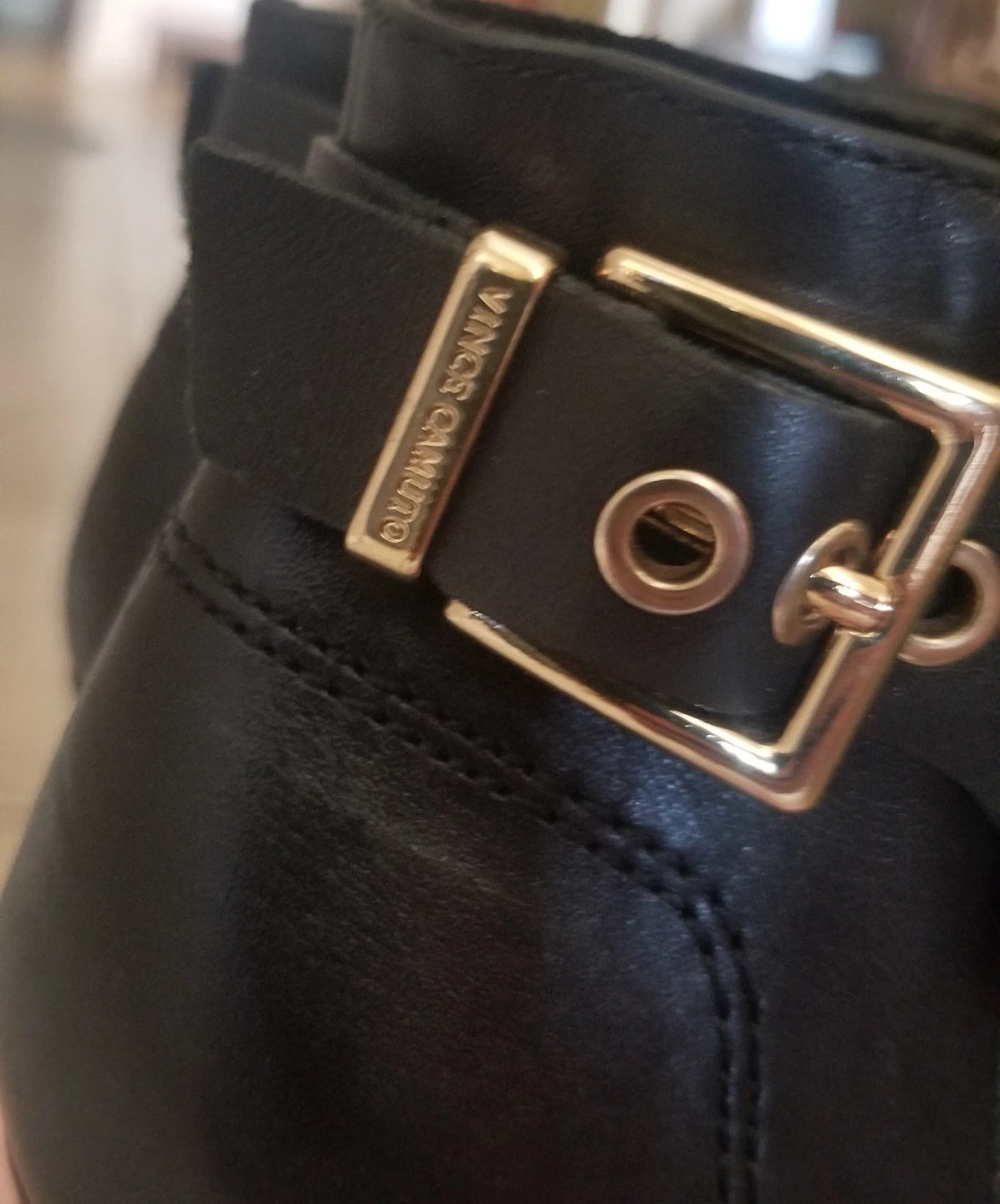 Vince Camuto Black Peep-Toe Ankle Booties - photo 5