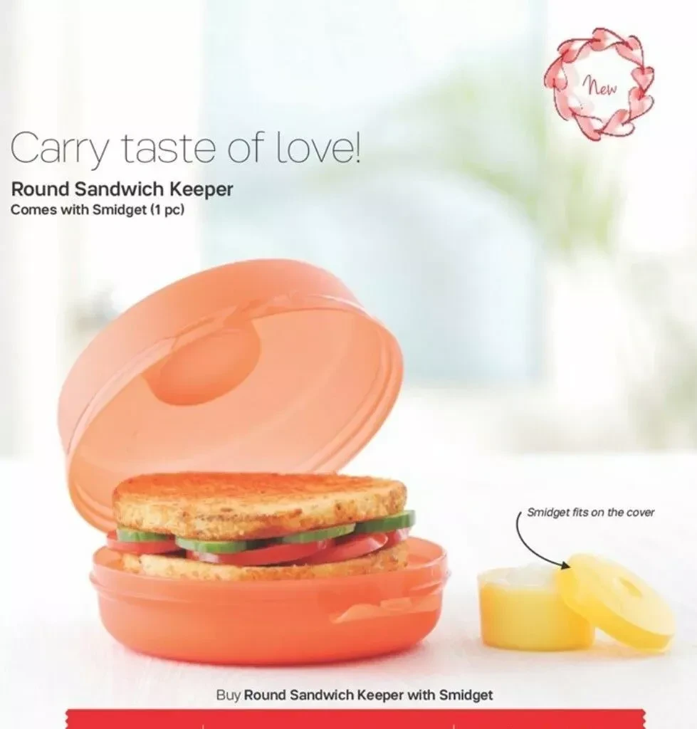 Tupperware Round Sandwich Keeper