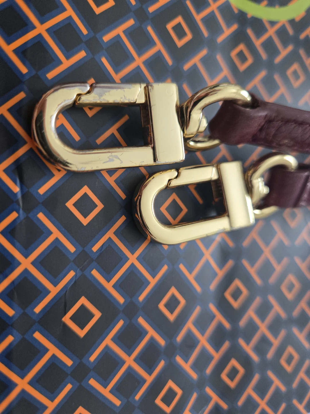 Tory Burch Burgundy Leather Double Zip Crossbody Bag - photo 5