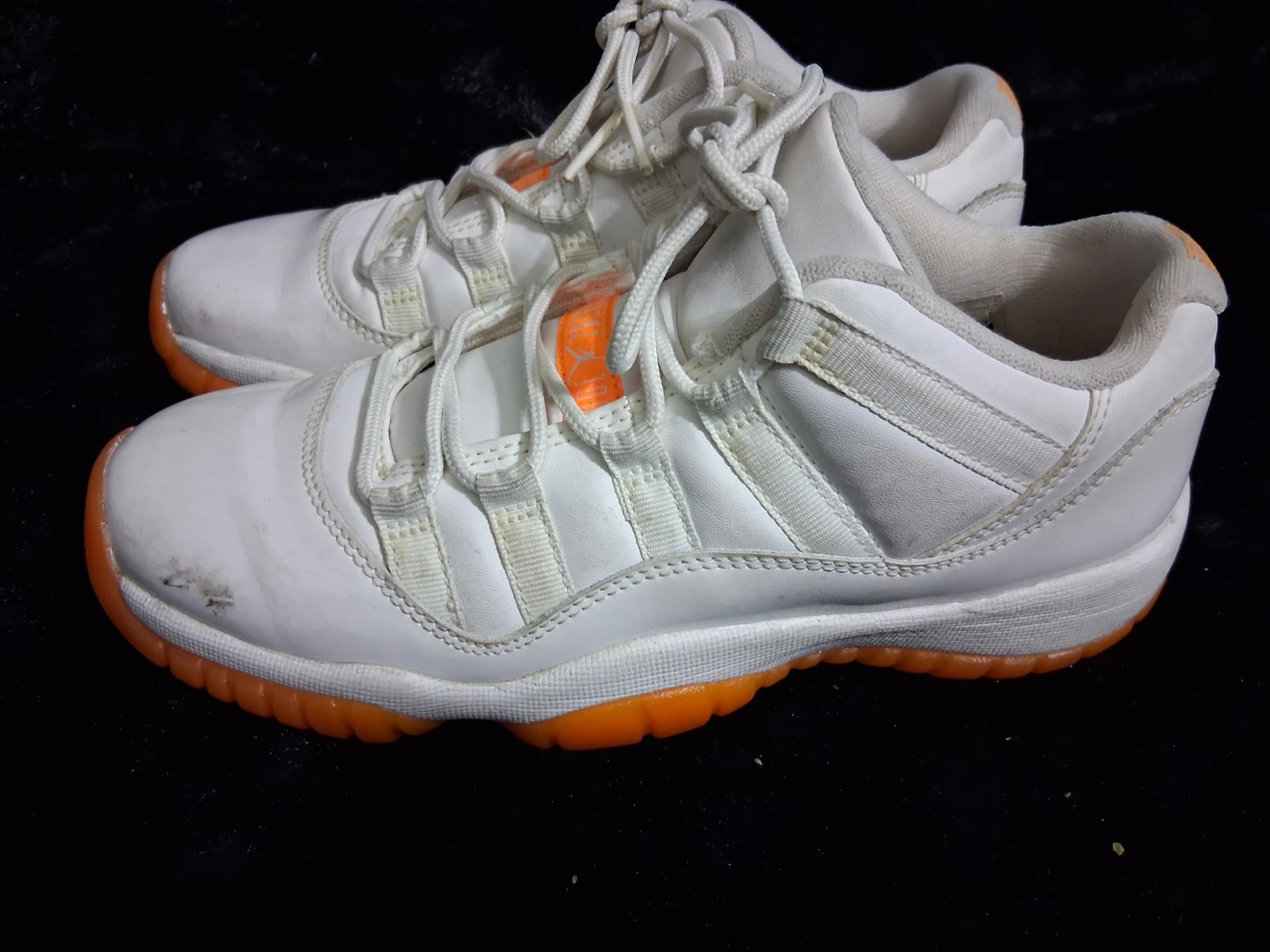 Air Jordan 11 Low White Orange Sneakers - photo 2