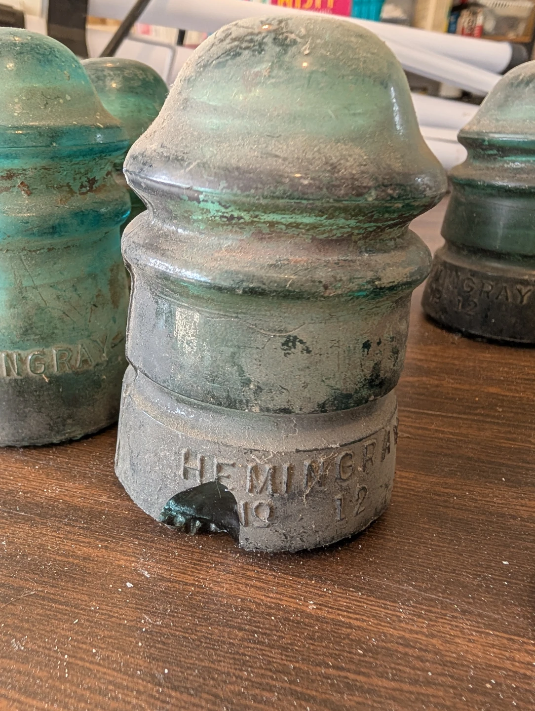 Vintage Glass Electrical Insulators - Hemingray, Whitall Tatum - photo 3