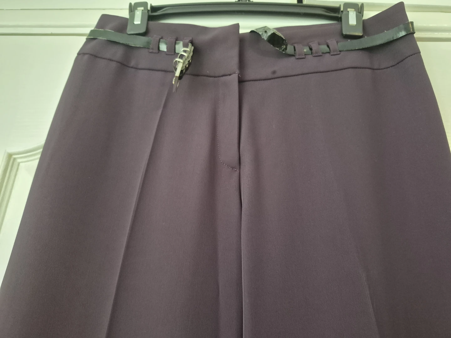 TUZZI Dark Purple Wide-Leg Dress Pants Size 8 - photo 3