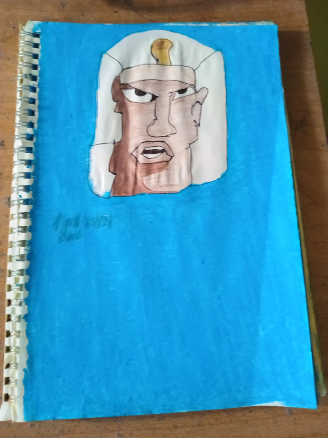 Blue Background: Pharaoh King Cartoon Drawing - photo 4