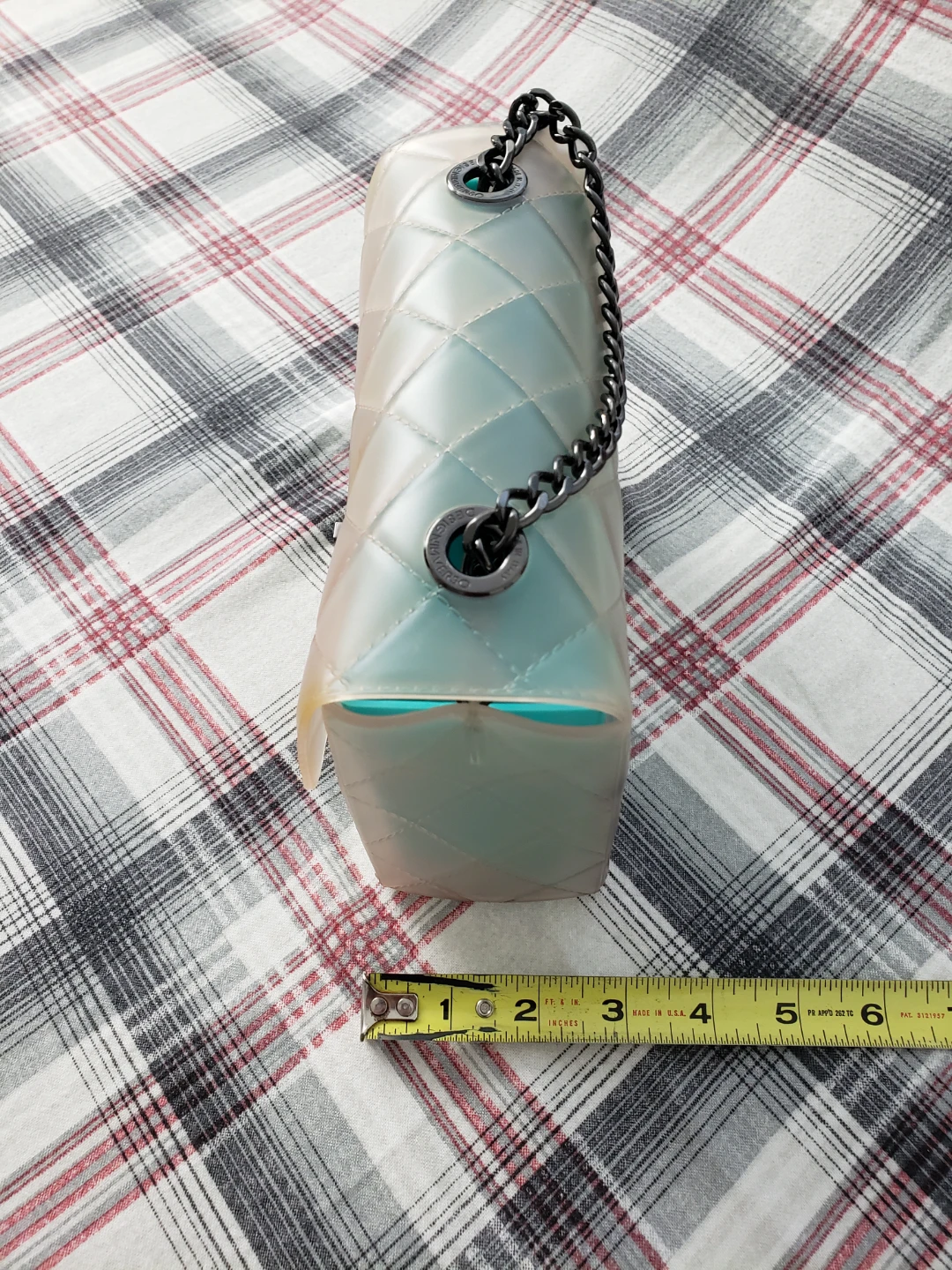 DESIGNINVERSO Quilted Translucent Crossbody Bag - photo 4