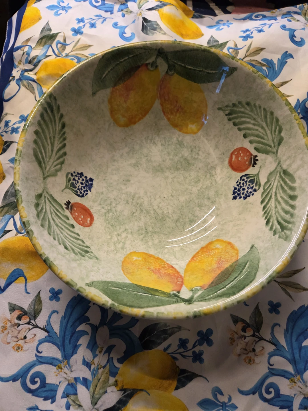 Ceramica Regina Vintage Italian Lemon Serving Bowl - photo 2