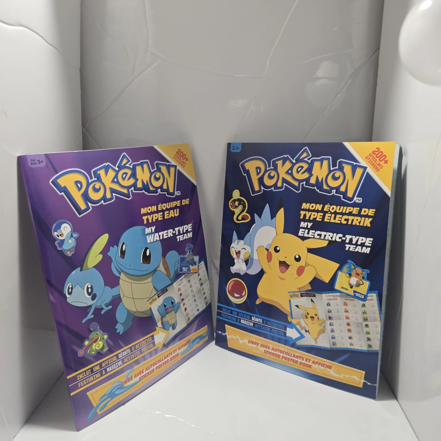 2 Pokemon Sticker Poster Books