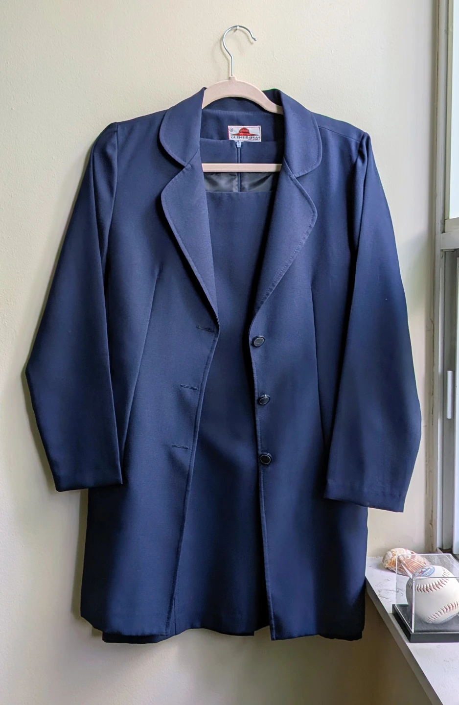 Navy Blue Dress Suit with Blazer