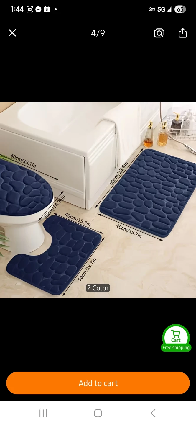 NEW 3-Piece Bath Mat Set - photo 4