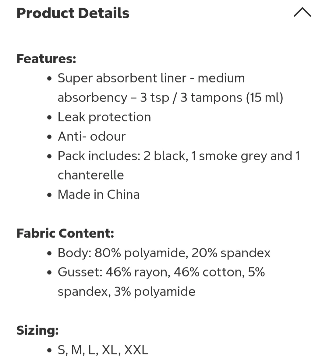 New package of 4 the natural teen leak proof underwear, Lg - photo 3