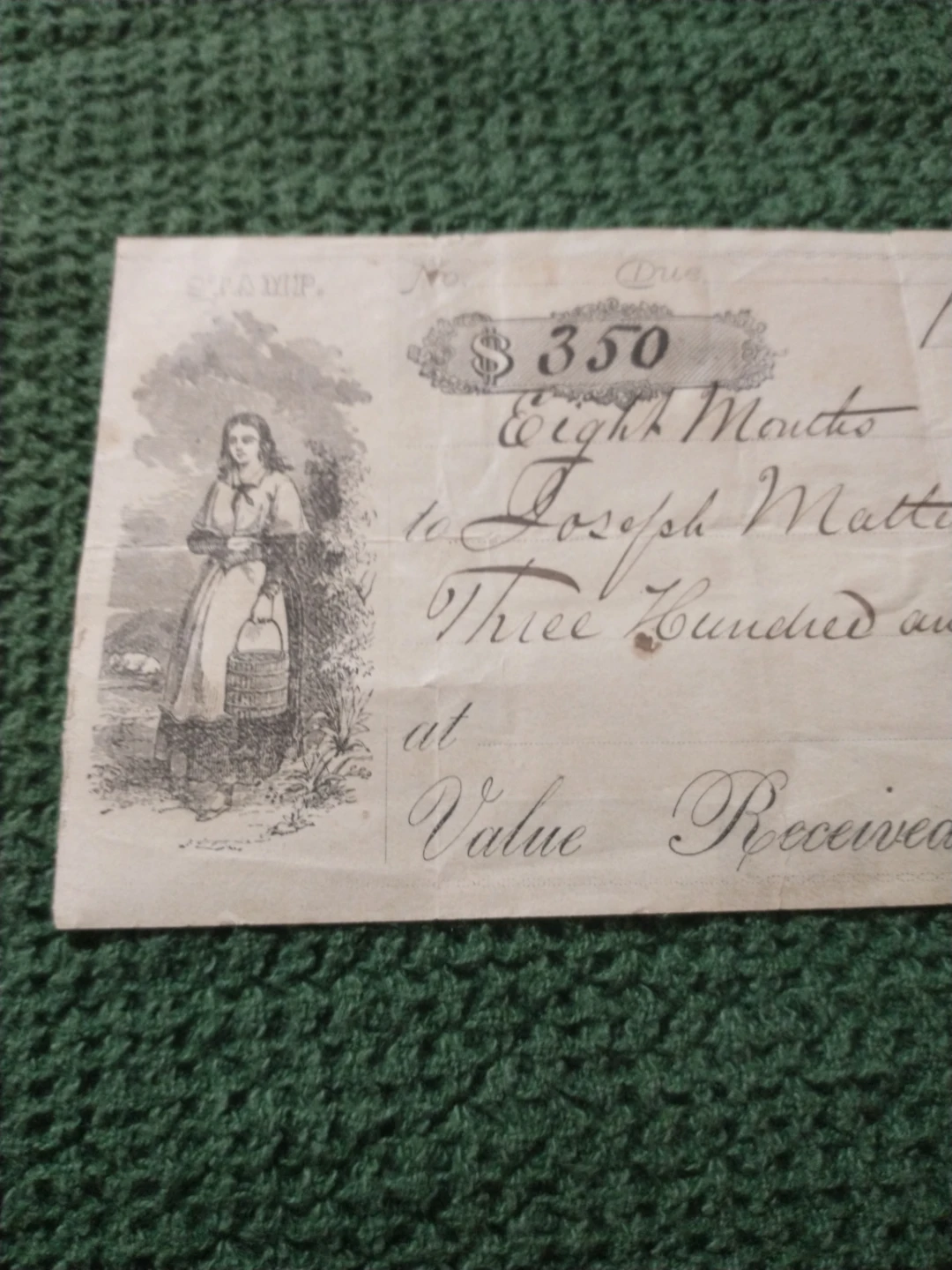 Nice Antique Promissory Note - Berlin, Oct 28, 1871 - photo 2