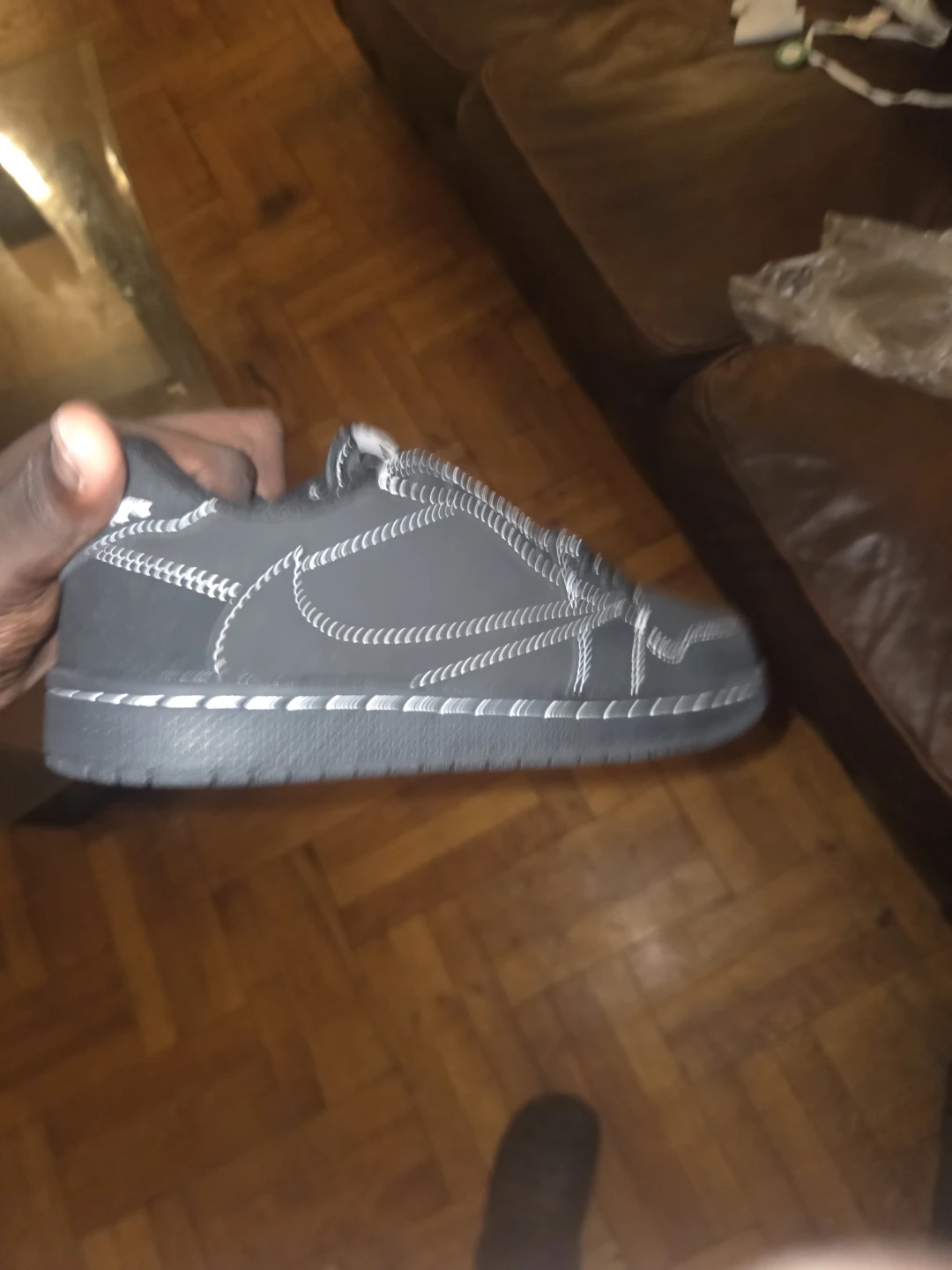 Air Jordan 1 Low OG "Black Phantom" - photo 3