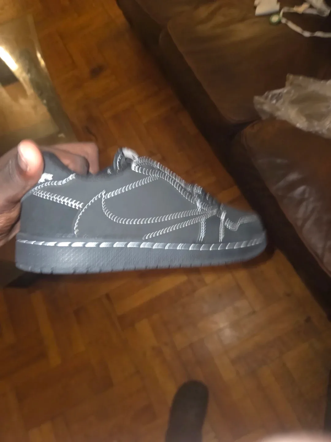 Air Jordan 1 Low OG "Black Phantom" - photo 3