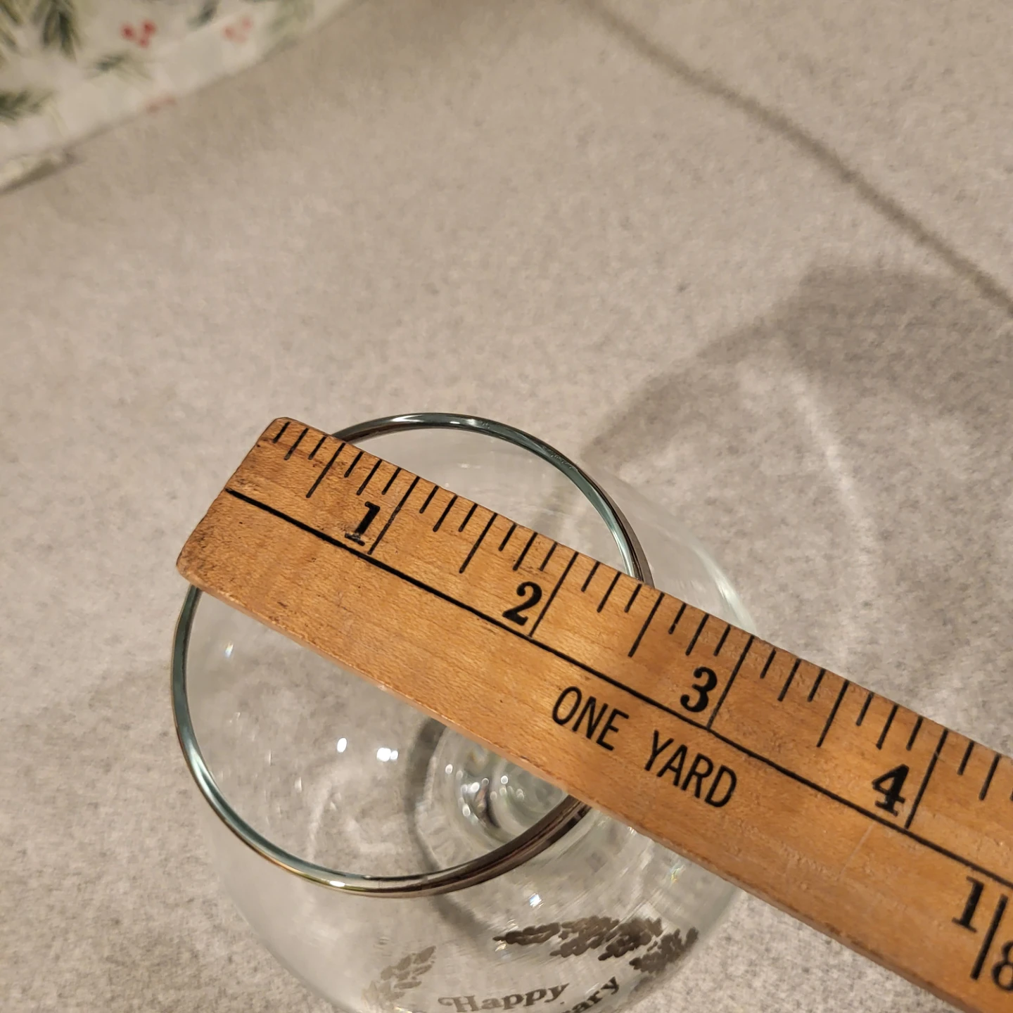 Set of 4 Anniversary Brandy Glasses with Silver Rim - photo 3