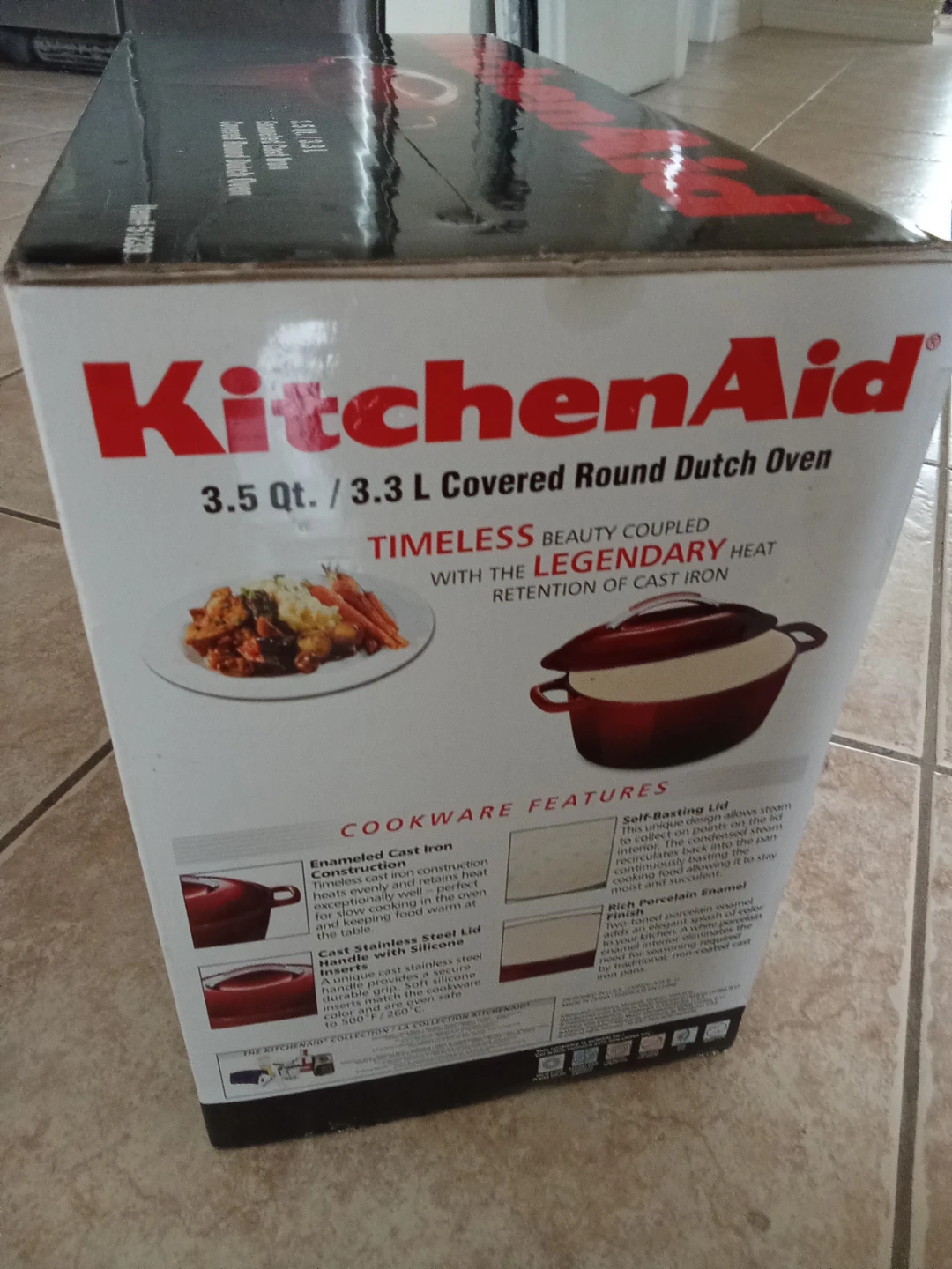 KitchenAid 3.3L Enameled Cast Iron Round Dutch Oven - photo 2