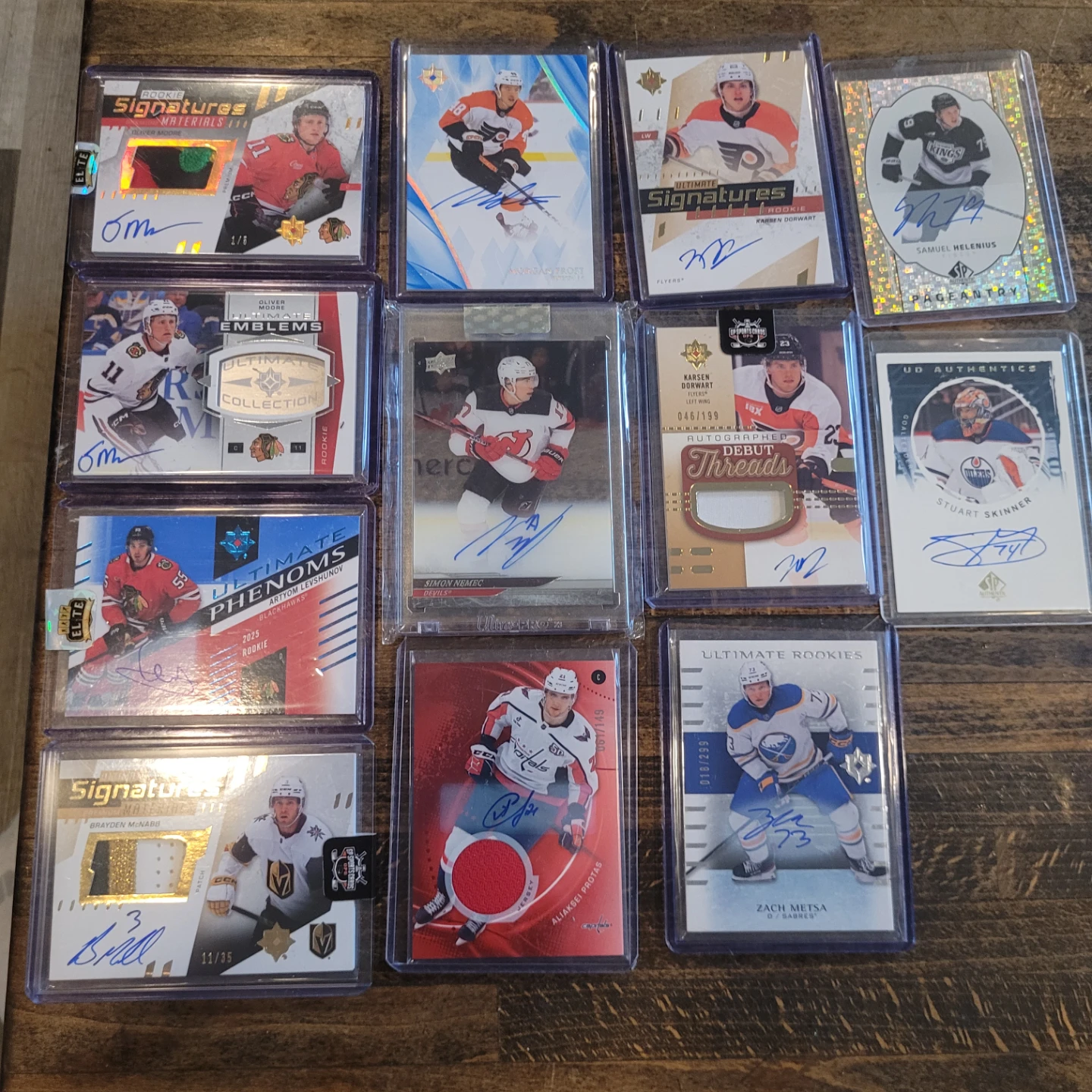 Oliver moore signature materials 4 color patch auto /5 - photo 2