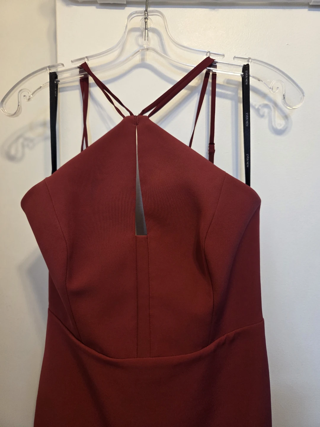 EVER-NEW Burgundy Halter Neck Maxi Dress - photo 2