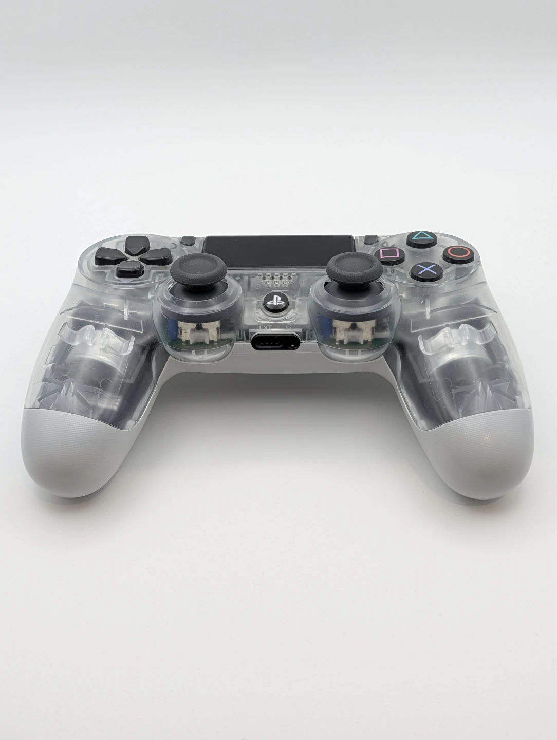 PS4 Controller – Upgraded Anti-Drift TMR (Transparent/white)